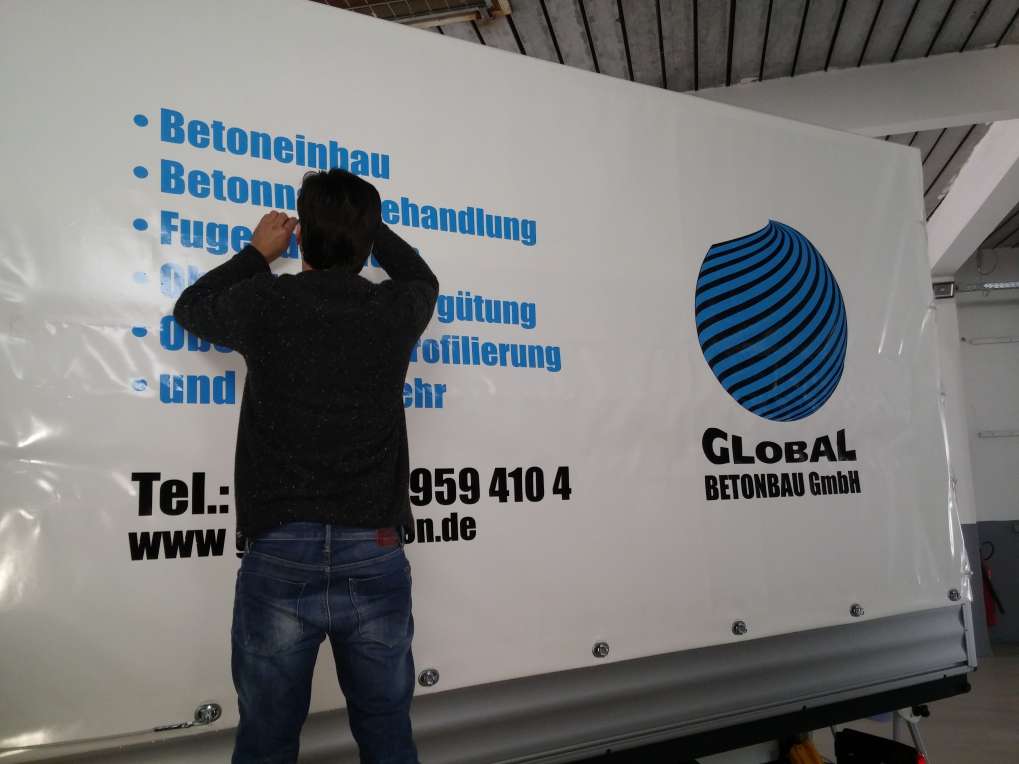 LKW Verklebung GLOBAL Beton GmbH #wrappingmonkeys